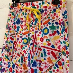 Dylan’s Candy Bar Colorful Candy Pajama Bottoms, Size Small